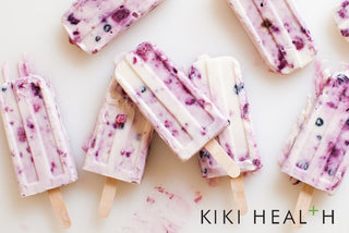 Raspberry and Blueberry Ice Lollies