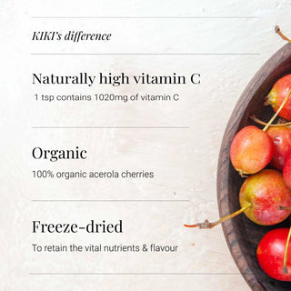 Acerola Powder, Organic - 100g kiki health