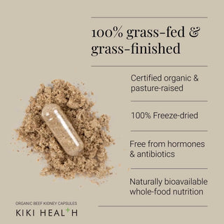 Organic Beef Kidney - 180 Capsules KIKI Health