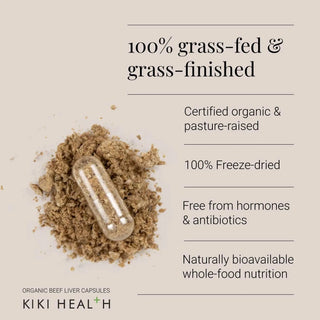 Organic Beef Liver - 180 Capsules KIKI Health