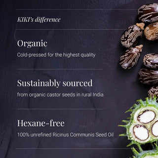 Castor Oil, Organic - 250ml KIKI Health