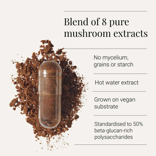 Multi-Mushroom Extract Blend, Organic - 60 Vegicaps kiki health