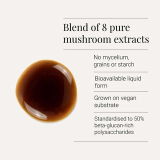 Multi-Mushroom Extract Blend Tincture, Organic - 50ml kiki health