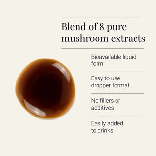 Multi-Mushroom Extract Blend Tincture, Organic - 50ml kiki health