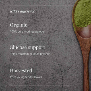 Moringa Leaf Powder, Organic - 100g kiki health