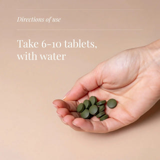 Spirulina Tablets, Organic - 200 Tablets KIKI Health